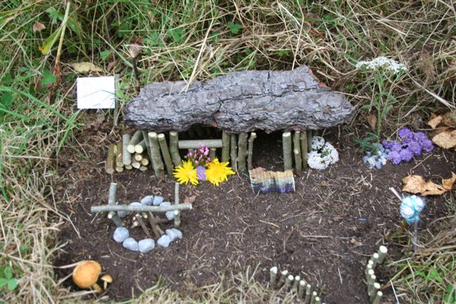 An image of one of the works of art made from natural materials at Lough Boora Discovery Park as part of a tribute to Jean Conroy on Sunday 28 September 2014.