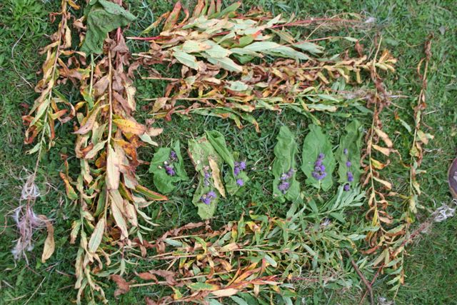 An image of one of the works of art made from natural materials at Lough Boora Discovery Park as part of a tribute to Jean Conroy on Sunday 28 September 2014.