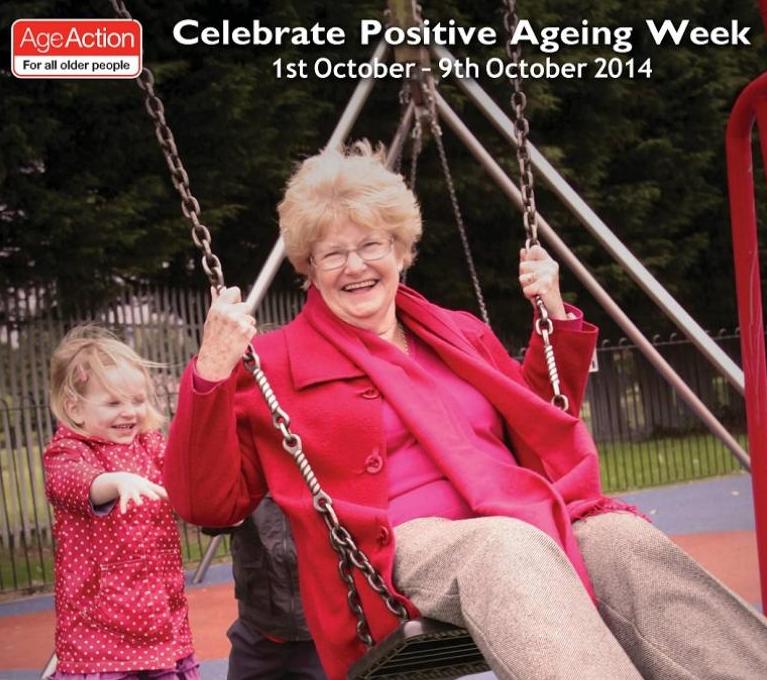 Positive Ageing Week 2014 at Lough Boora: a grandmother and her grandchildren explore local flora