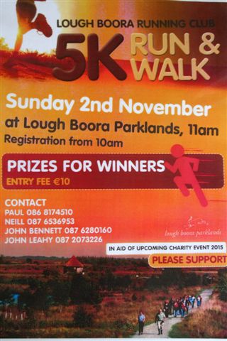 5k run and walk in Lough Boora Discovery Park