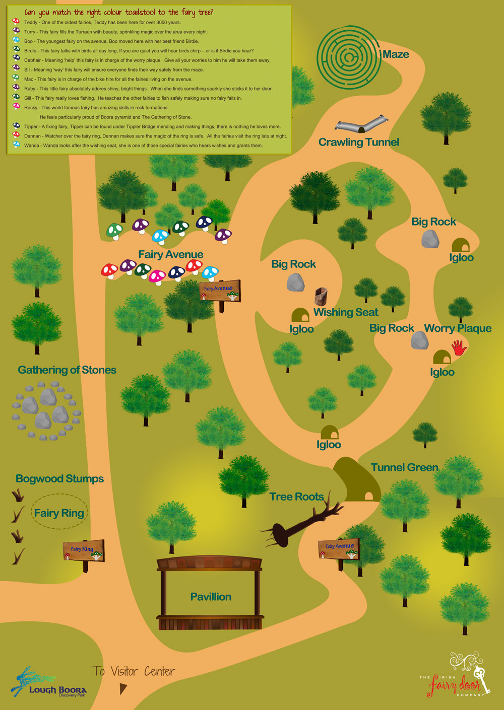 Map of Lough Boora's Faory Avenue