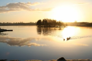 Sunrise-on-Lough-Boora 